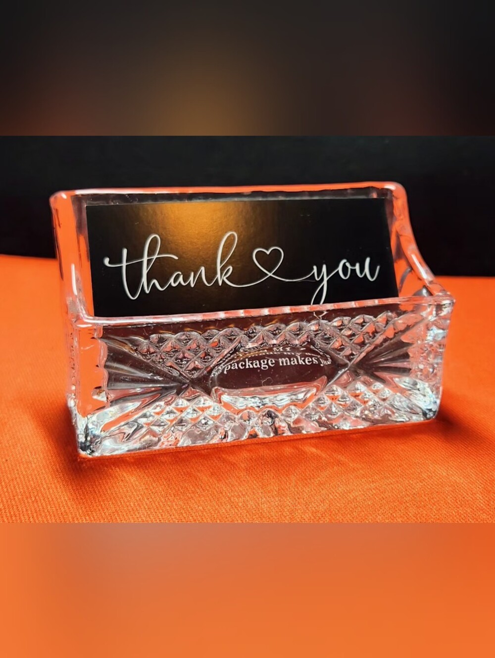 Vintage Shannon Crystal Designs of Ireland Business Card Holder-24% Lead